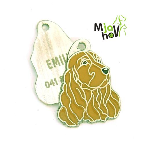 ID-brikker-cocker-brun-gravert.jpg personlige ID-brikker MjavHov - graverte, online